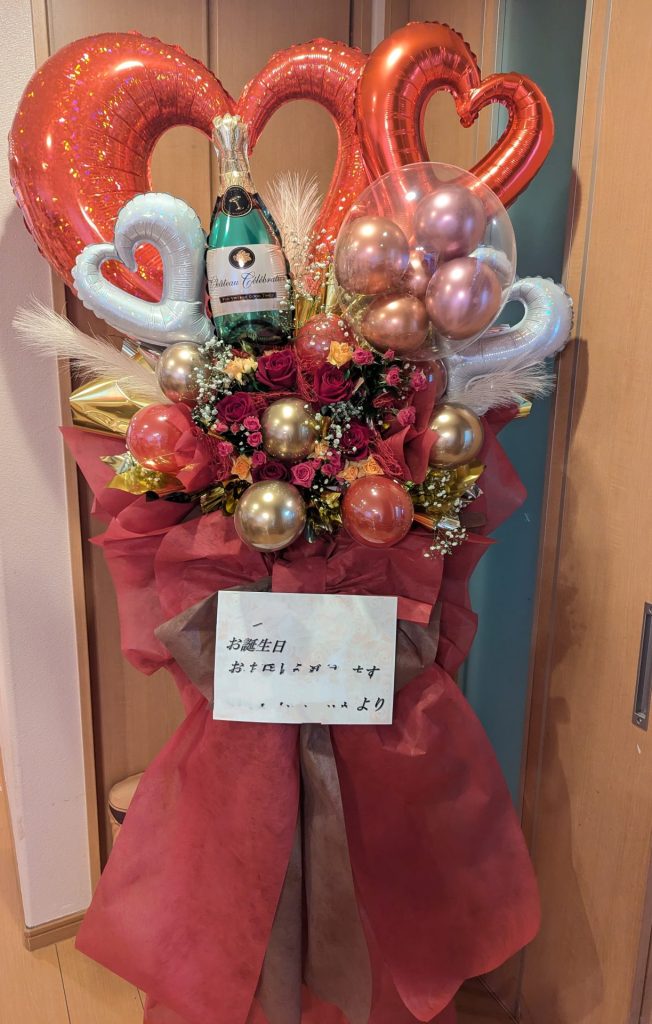 バルーンフラワースタンド（生花）